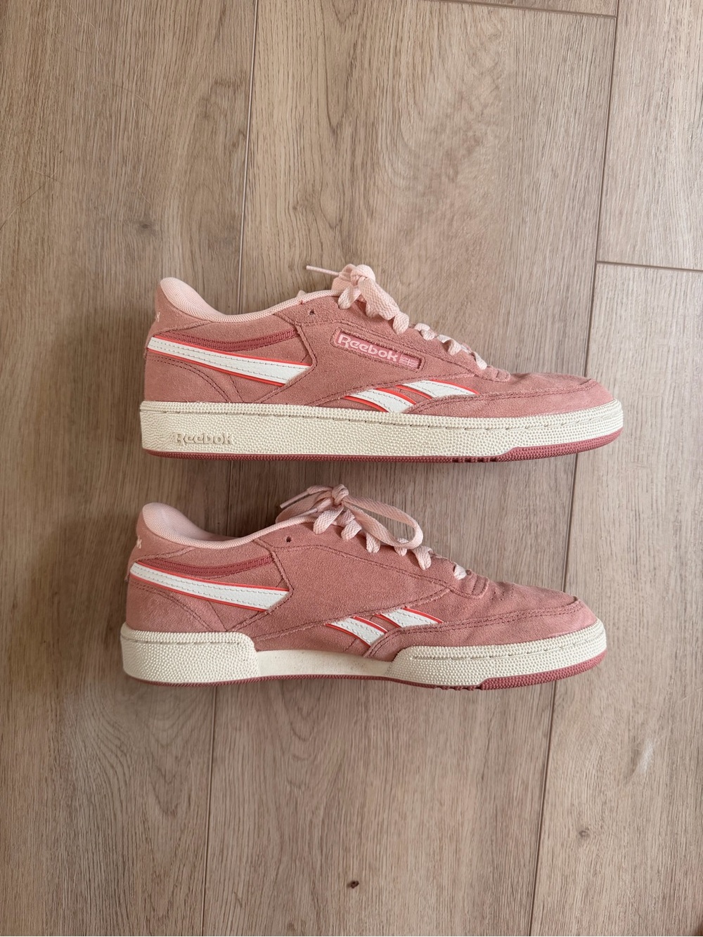 Reebok Women's Dusty Pink Suede Low-Top Sneakers